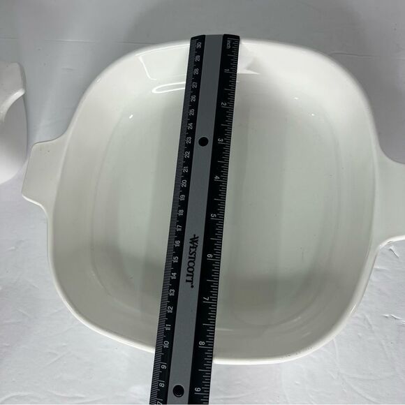 Vintage Bundle of Two CORNING WARE BLUE CORNFLOWER  Size 9” and 2 3/4 Cup White - Picture 11 of 14